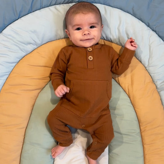 long sleeve ribbed onsie