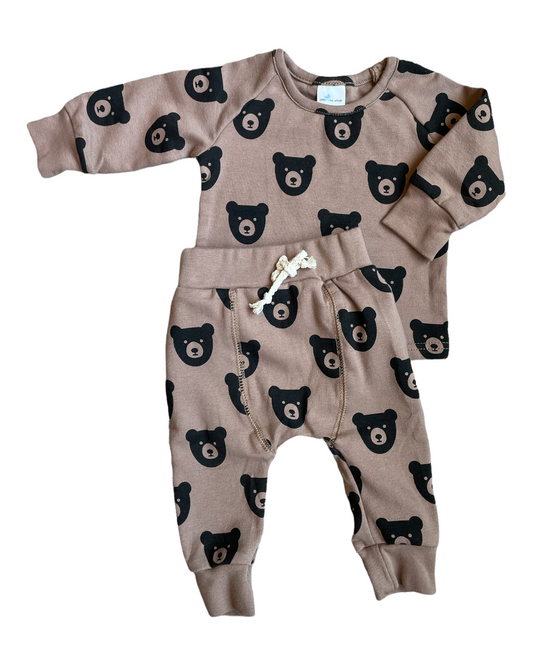 brown bear lounge set