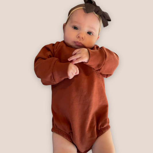 terracotta bubble romper