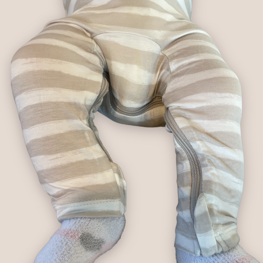 striped diaper zip jams