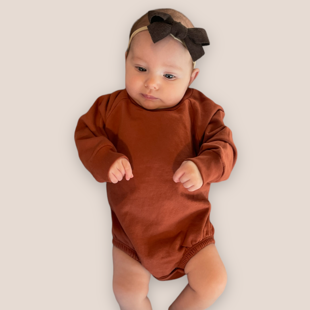 terracotta bubble romper